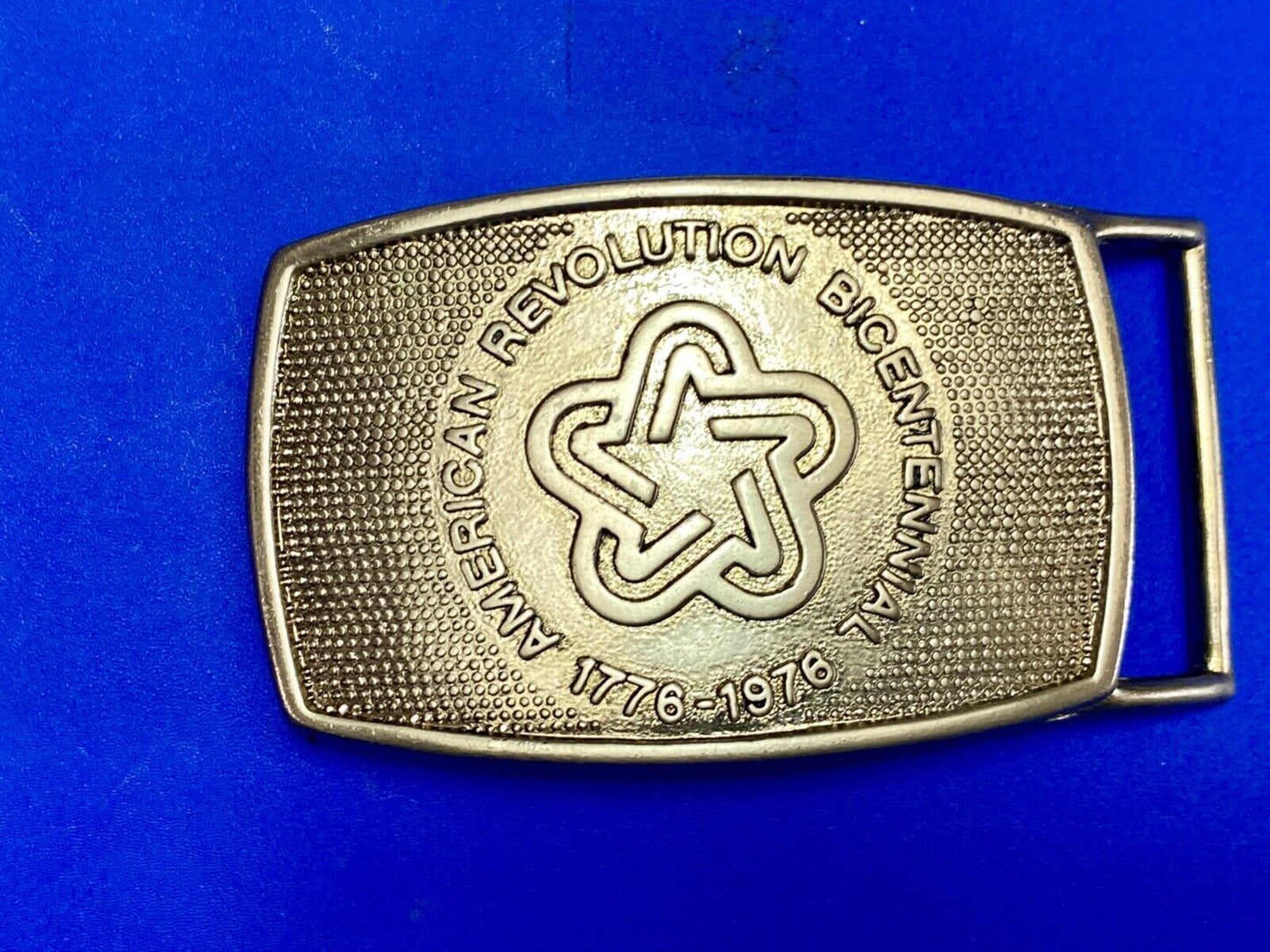 American Revolution Bicentennial Celebration Patriotic USA belt buckle by Lee Ny