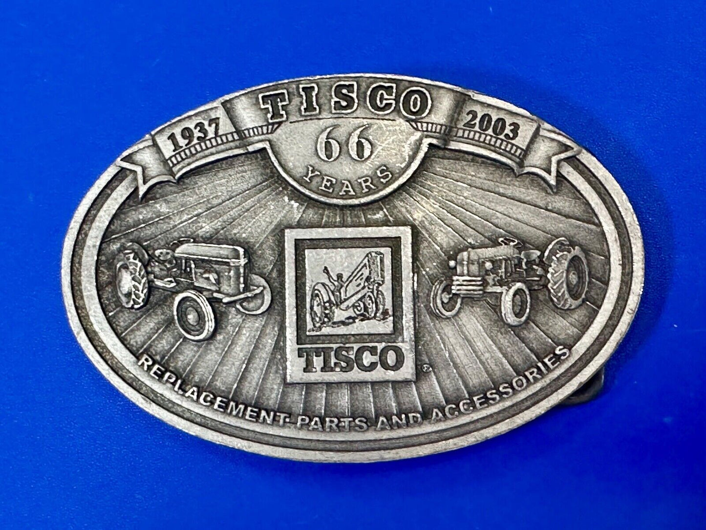 Tisco Farm Tractor Replacement Parts and Accessories vintage 2003 belt buckle