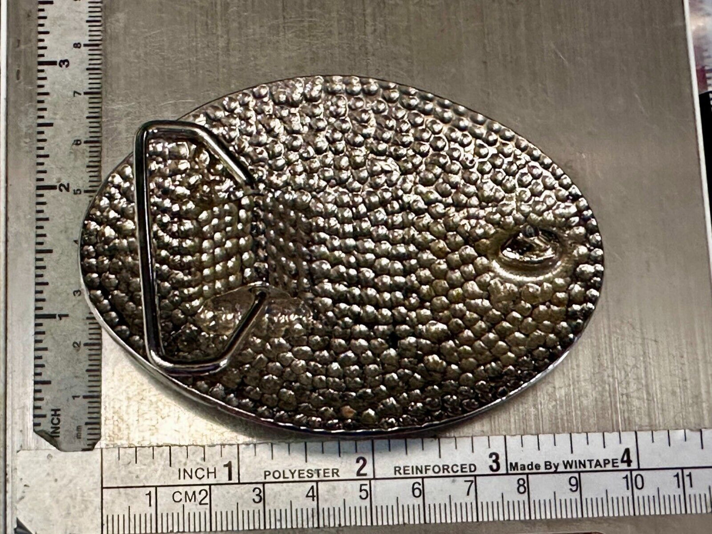 Bighorn Sheep Ram Mountain Goat Turquoise Stone Flower Leaf Western Belt Buckle