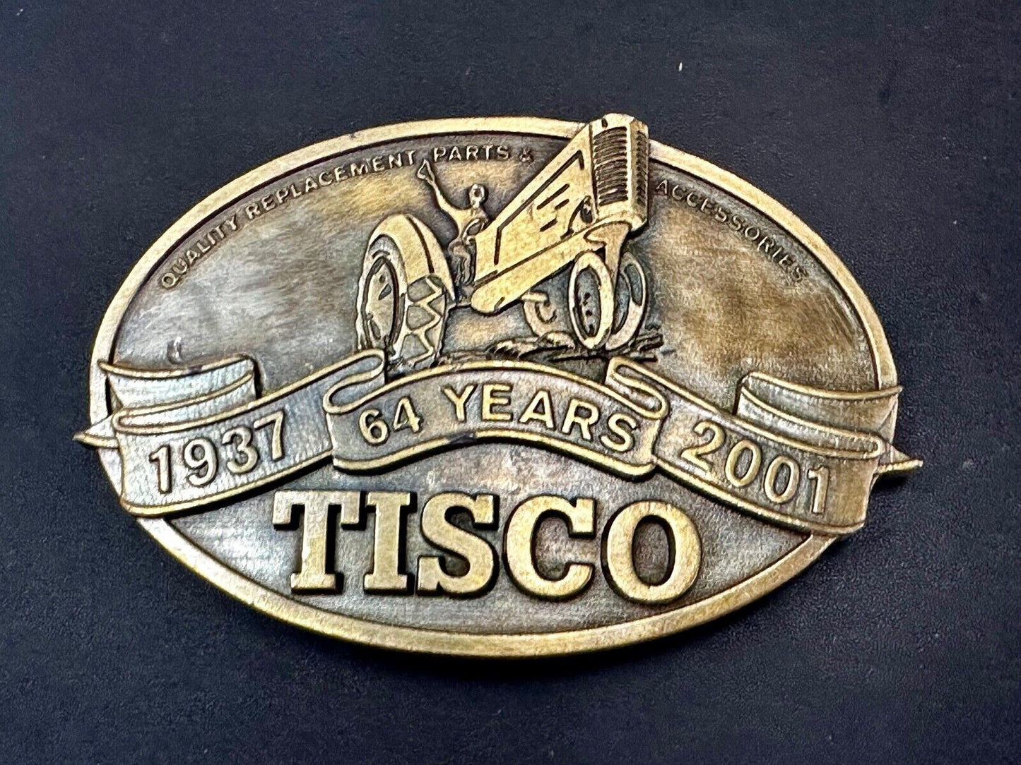 TISCO Tractor Implement Supply Replacement Parts 64 years, 2001 Belt Buckle