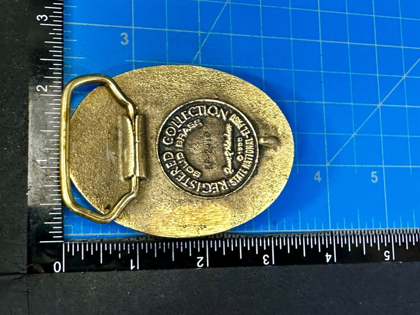Train Engine El Paso Del Norte 1881 Rail Road Locomotive Solid Brass Belt Buckle