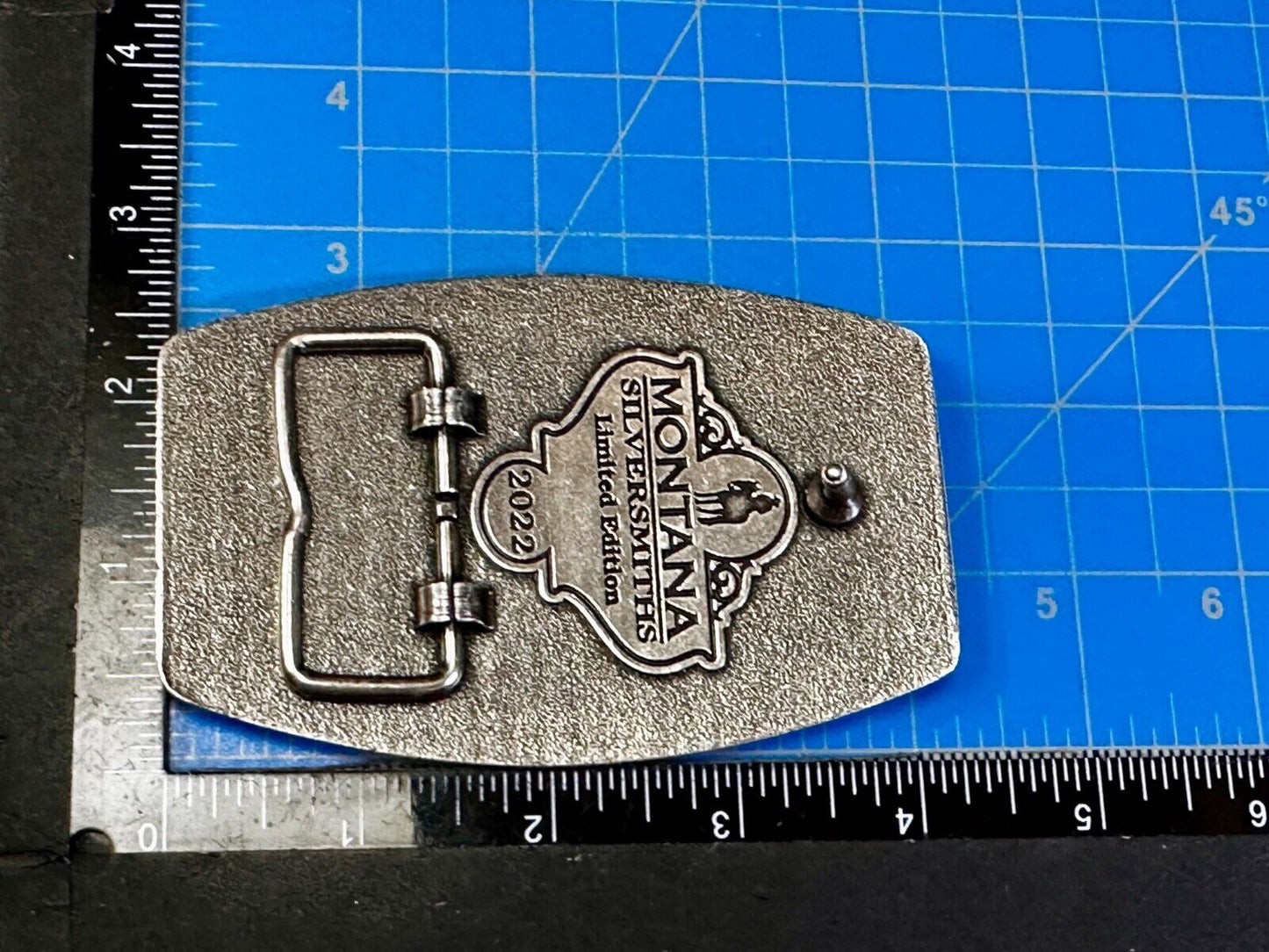 2022 Pendleton Whiskey Let'er Buck Rodeo Cowboy Montana Silversmiths Belt Buckle
