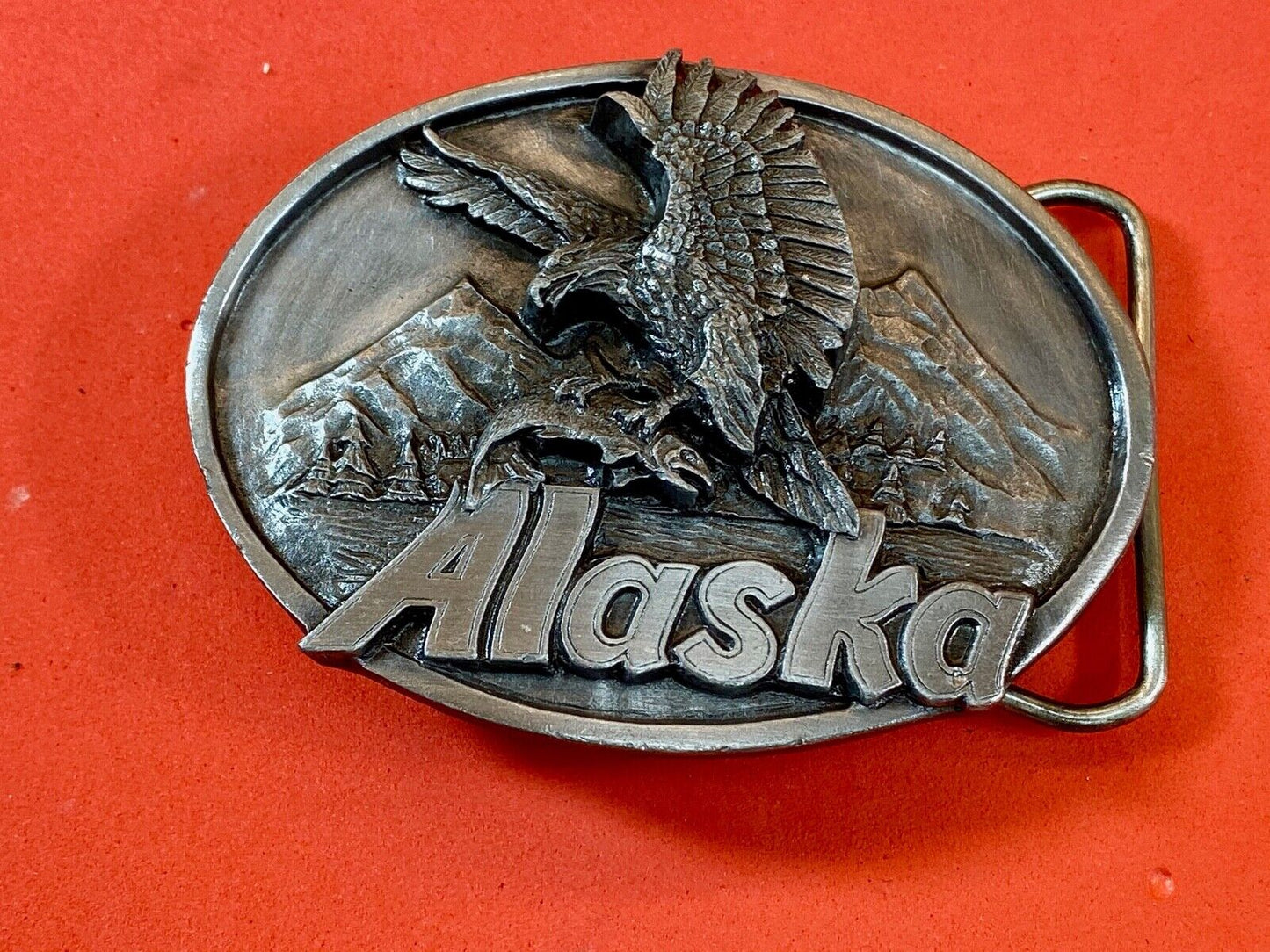 The great state of AK Alaska - Mighty Huntsman - THE EAGLE Belt Buckle