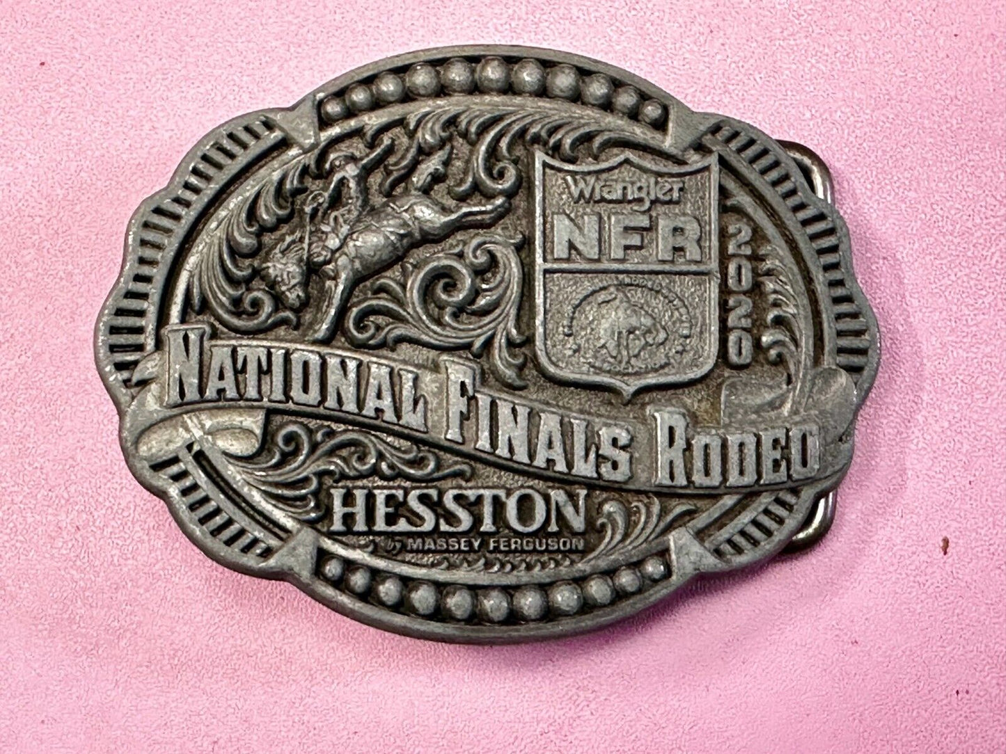 2020 NFR Wrangler National Finals Rodeo Cowboys Montana Silversmiths Belt Buckle