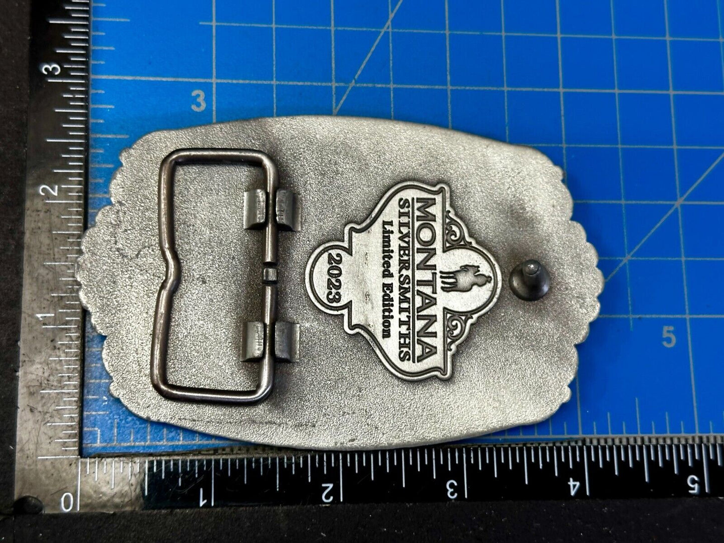 2023 Pendleton Whiskey Let'er Buck Rodeo Cowboy Montana Silversmiths Belt Buckle