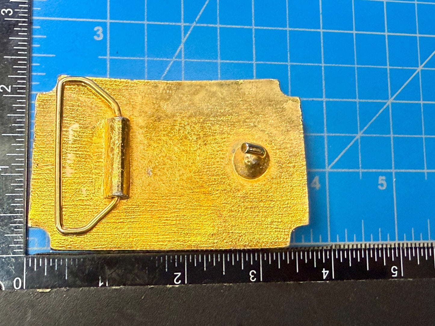 Bicentennial Spirit of America 1776-1976 Gold Color Commemorative Belt Buckle