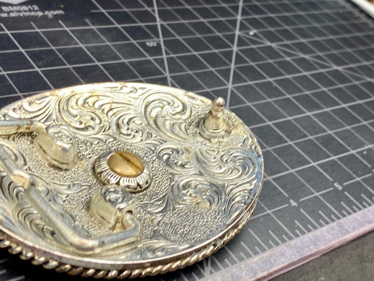 The great state of COLORADO- BEAUTIFUL mixed metal BELT BUCKLE CO Mountains