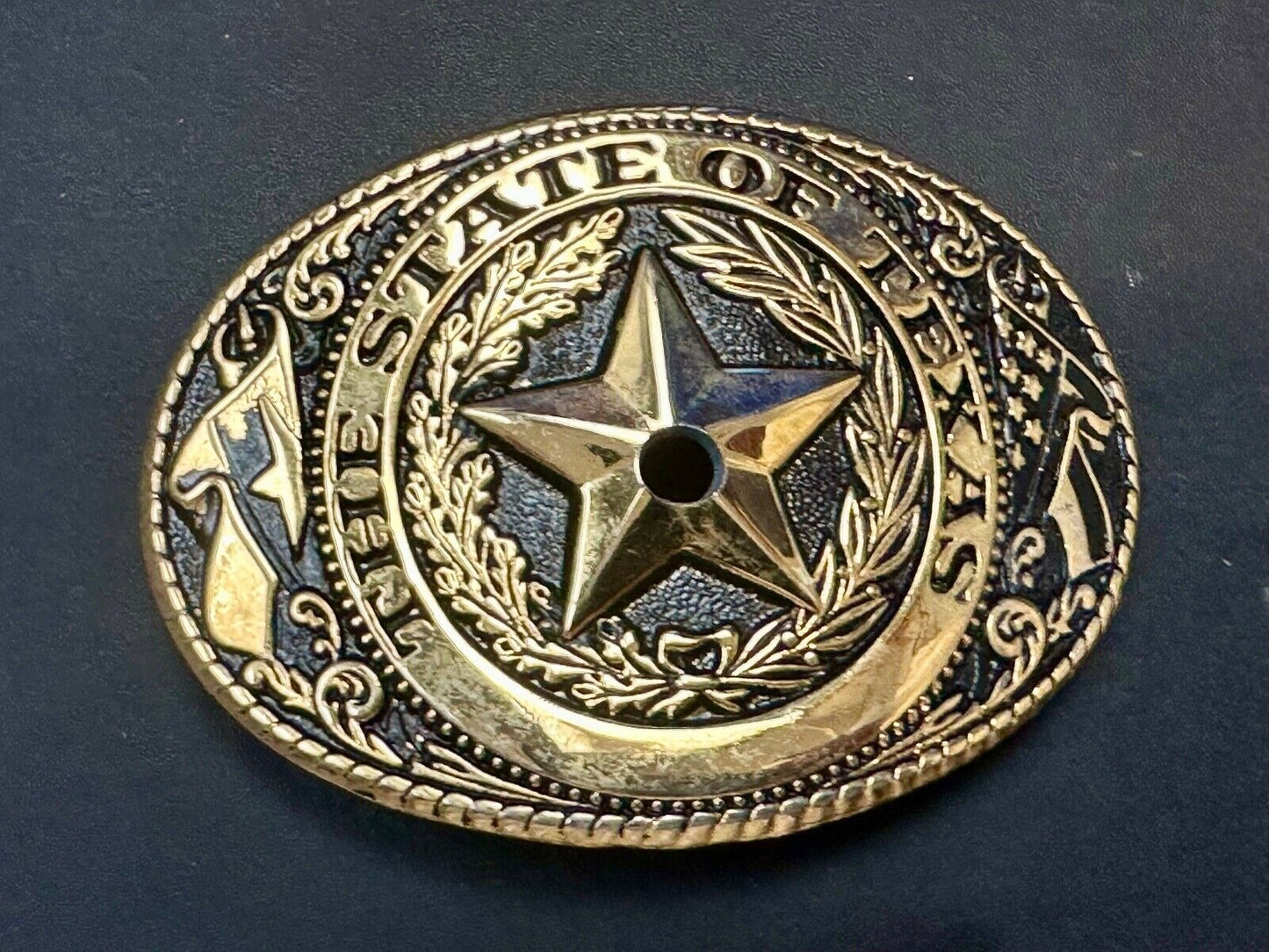 Texas - Lone Star Flags Seal - belt buckle READY for your centerpiece