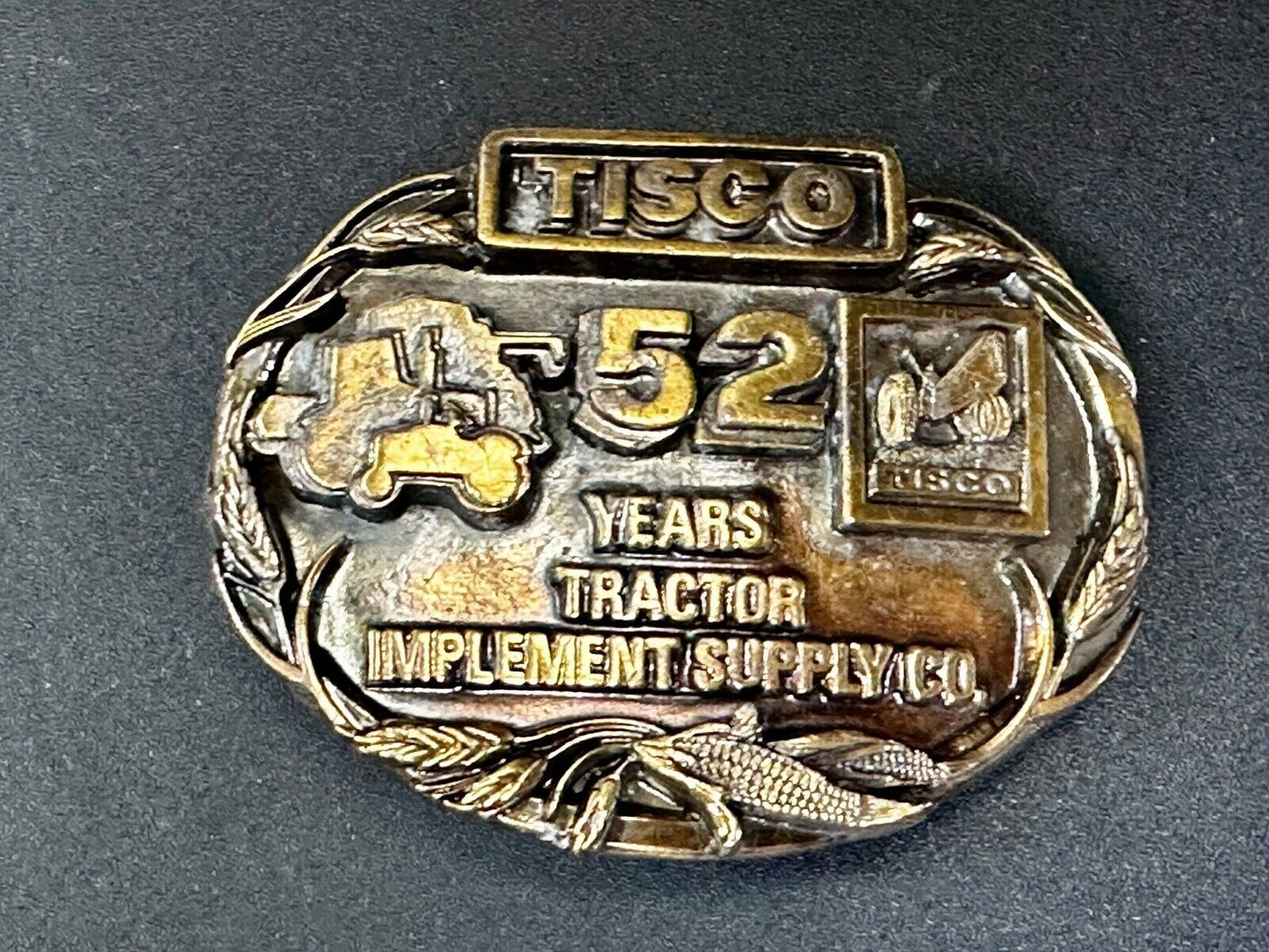 Tisco 52 Years Tractor Implements Supply Commemorative Belt Buckle by Siskiyou