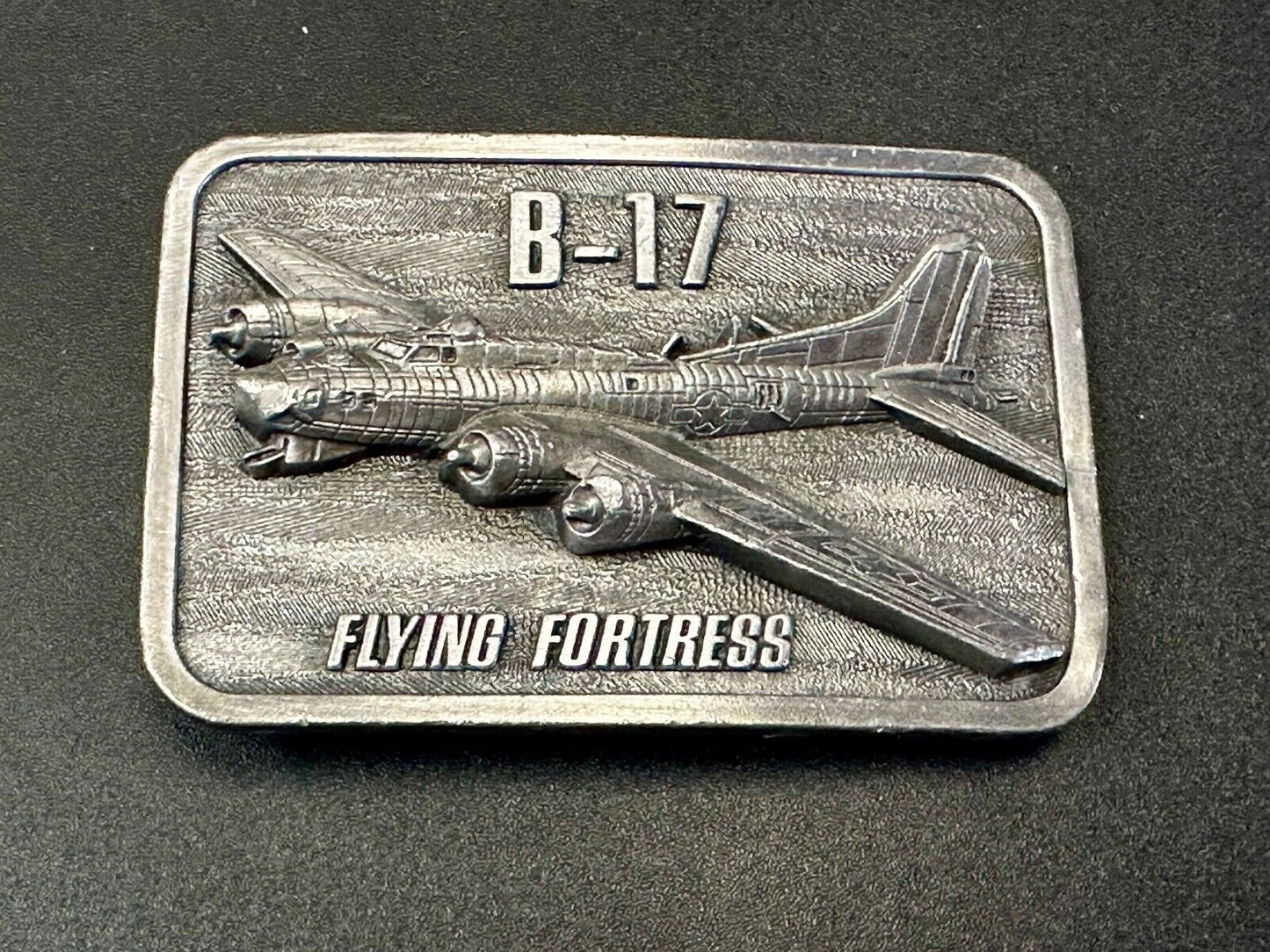B-17 Flying Fortress 1985 Anniversary Military Plane War Birds Belt Buckle