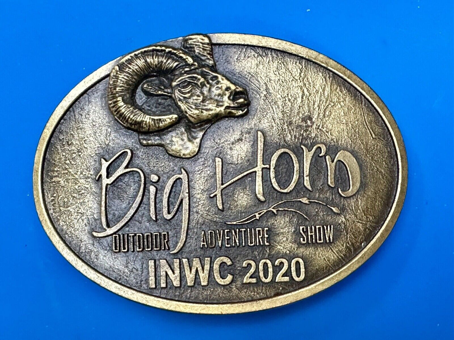 BIG HORN SHOW 2020 Outdoor Adventure Inland N.W. INWC Spokane WA Belt Buckle