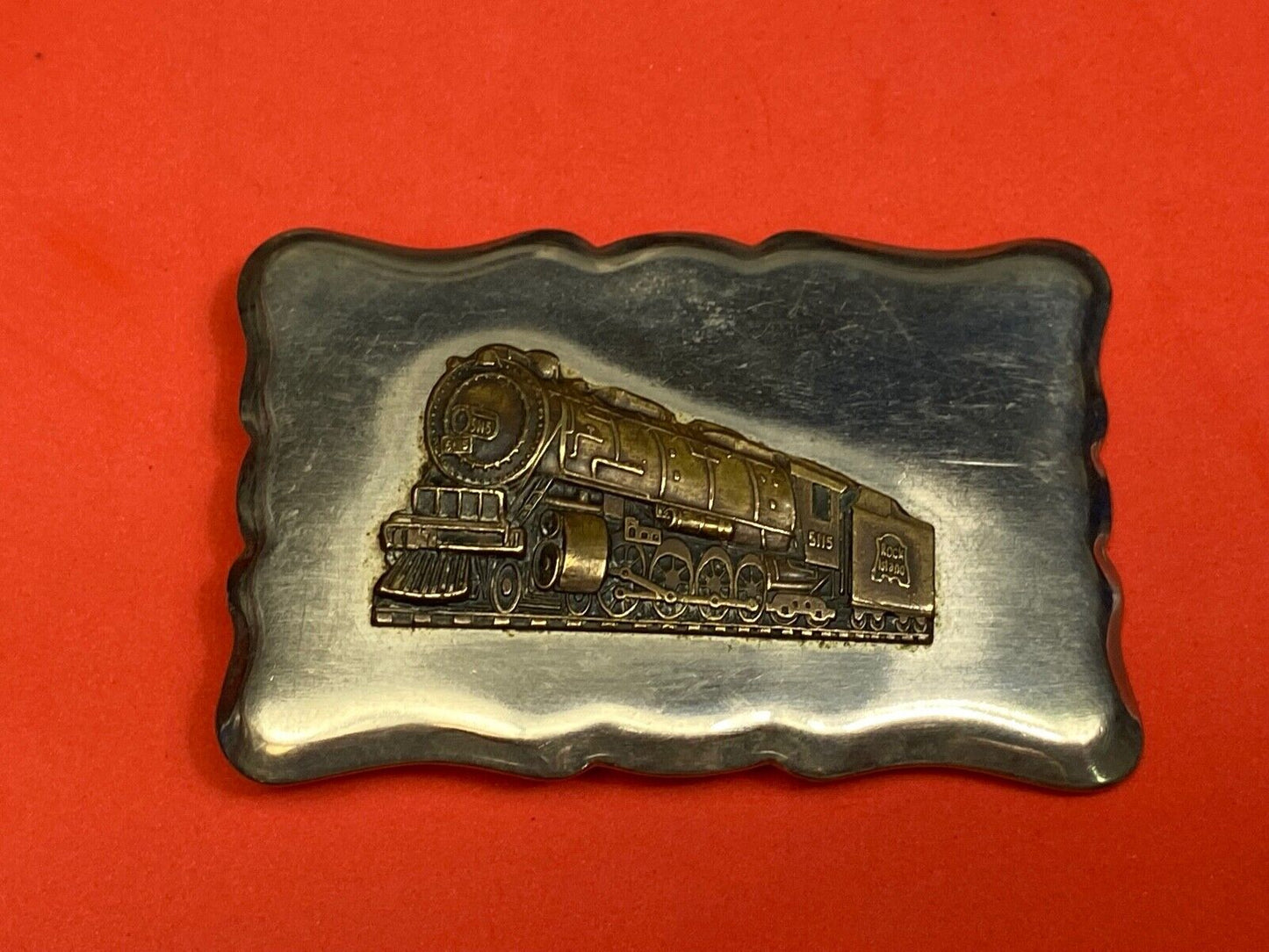 Train Steam engine Vintage western belt buckle