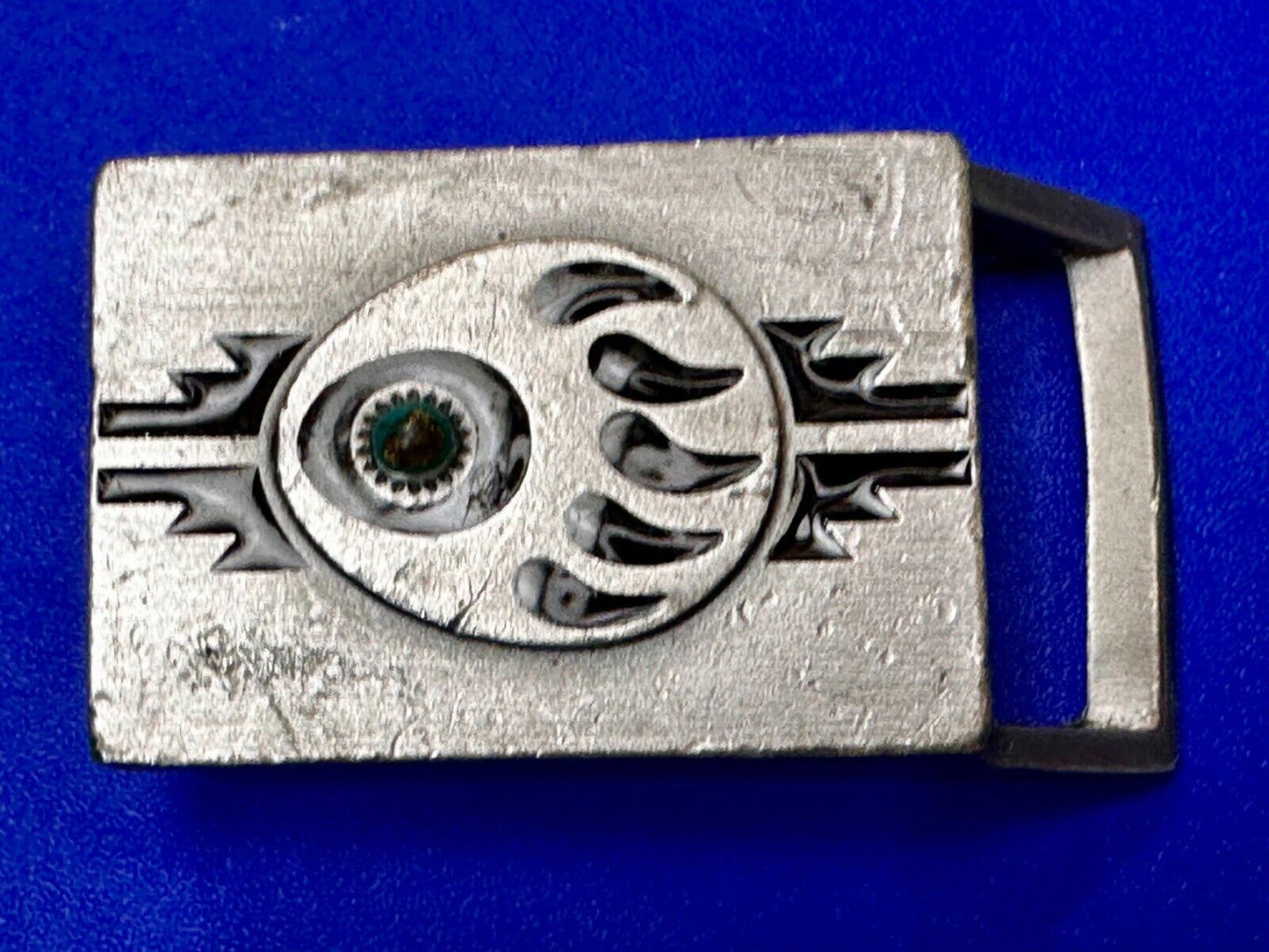Bear Paw Native American Indian Vtg 1998 Southwestern Small Siskiyou Belt Buckle