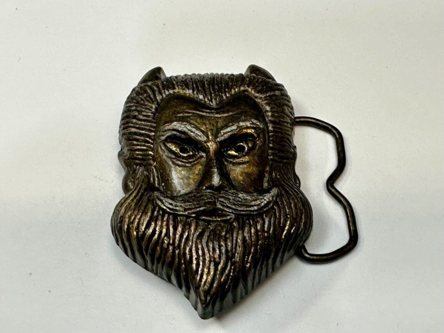 Bearded Devil Vintage MBCI Fantasy Man Head Vintage 70s Belt Buckle