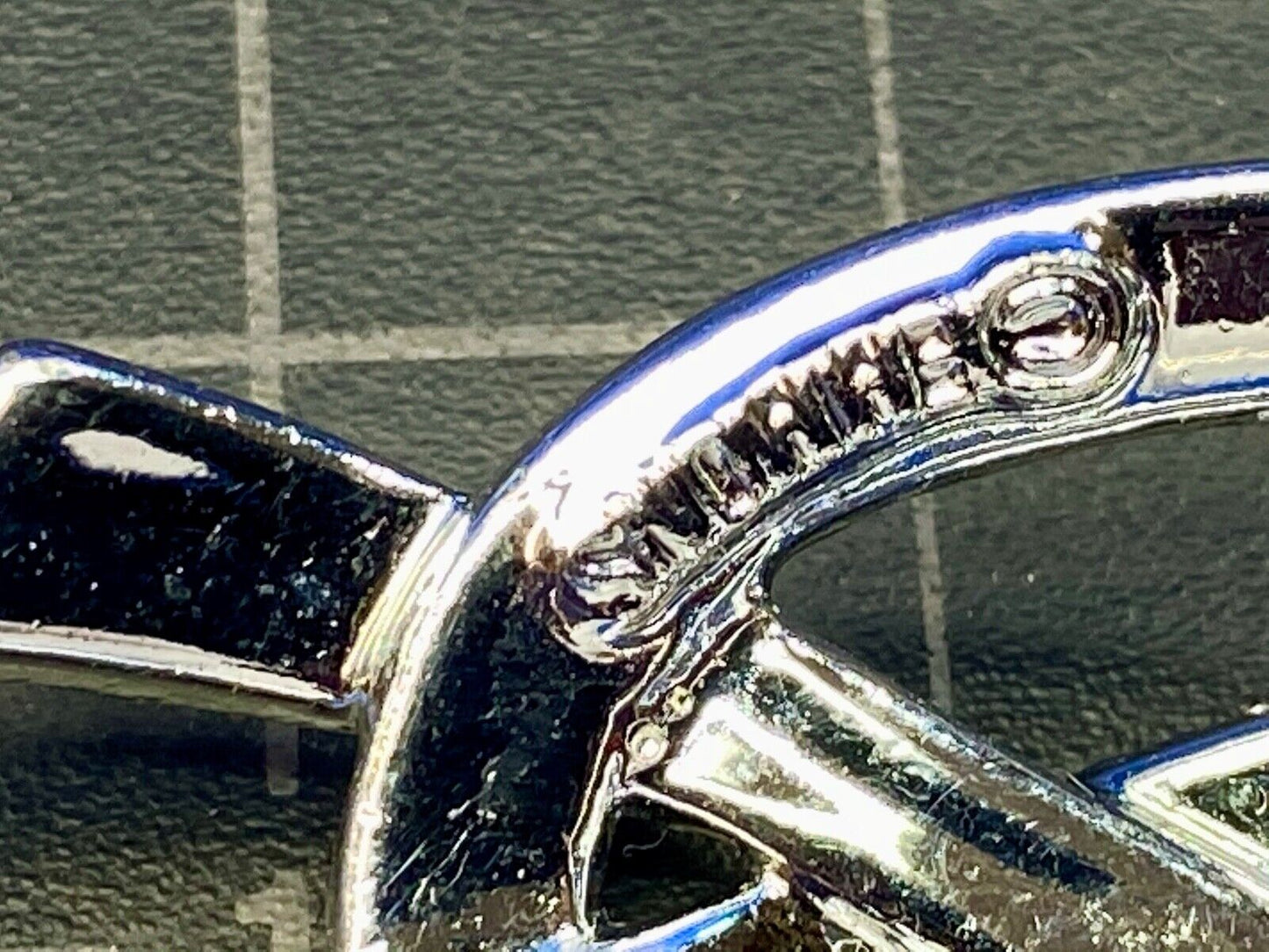 Vintage Emmons Knotted Bow Silver Tone Retro Costume Jewelry Brooch Pin