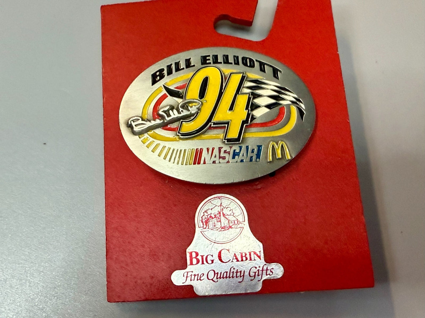 Bill Elliott 94 Car Racer NASCAR McDonald's Collectible Licensed Belt Buckle