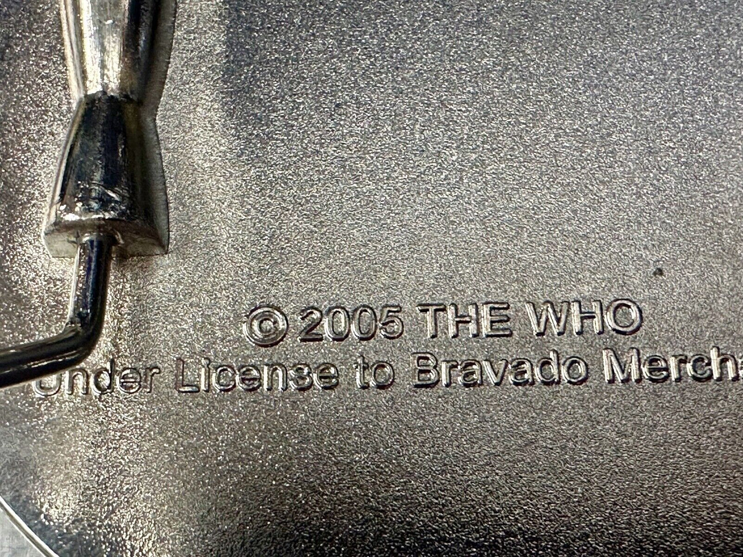 The Who Iconic Band Belt Buckle 2005 Bravado Merchandising Logo Oval Painted
