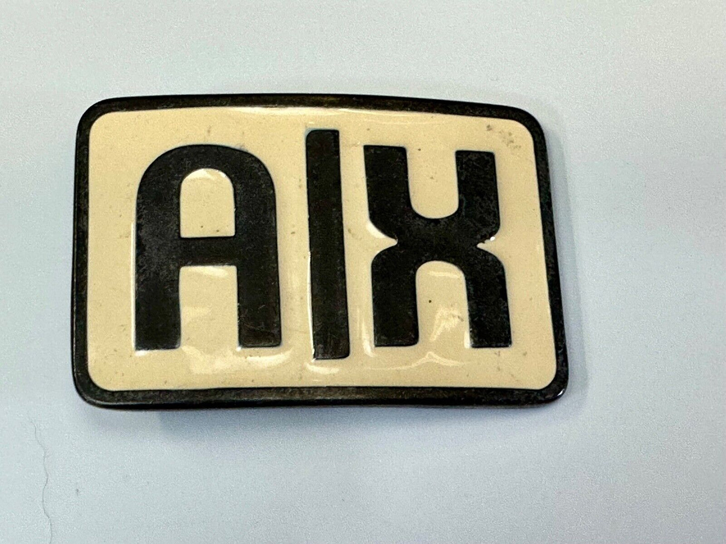 AX belt buckle. unknown to me - Estate Find