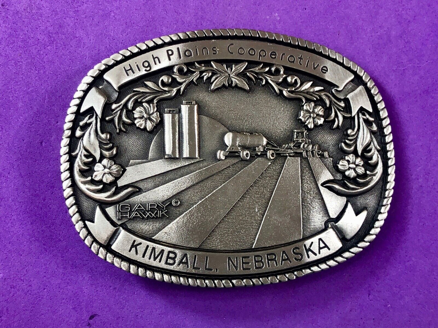 1987 Collector Series HIGH PLAINS COOPERATIVE Kimball NE 330 of 500 Belt Buckle