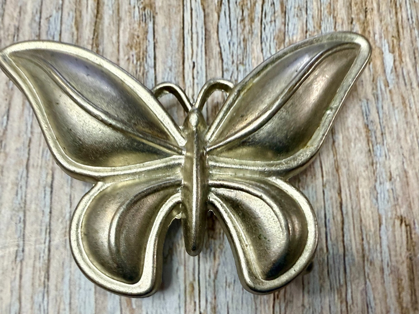Beautiful Butterfly Shaped Figural Cutout Hippy Vibe Silver Color Belt Buckle