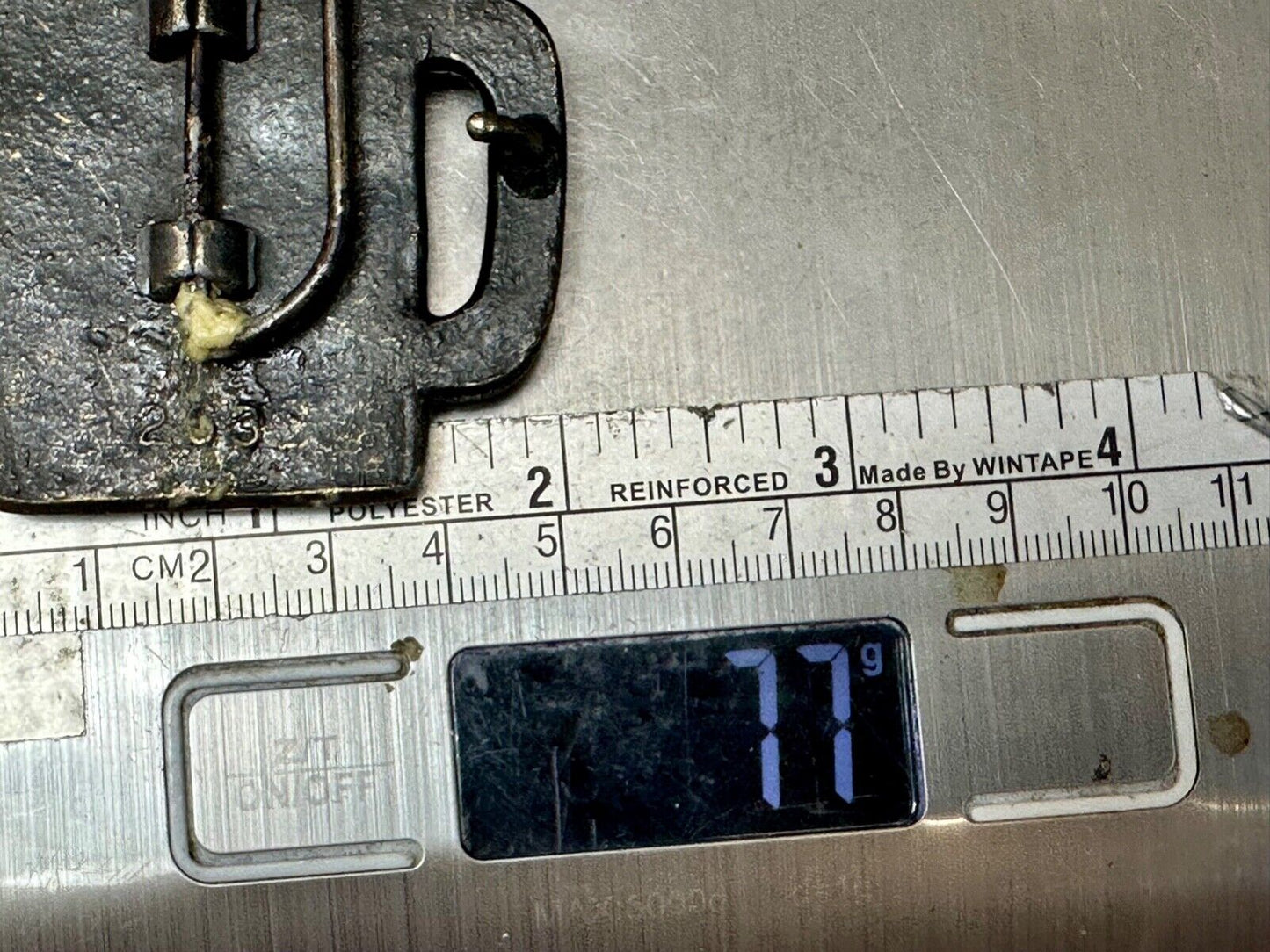 BEER mug - Suds flowing over Vintage cutout shaped belt buckle