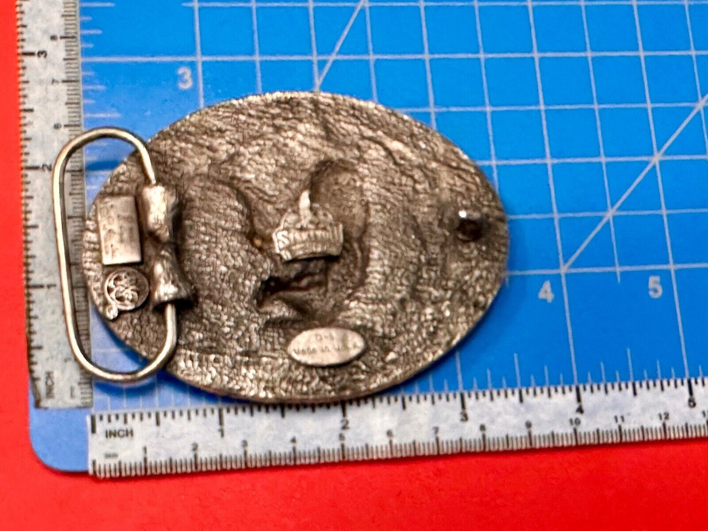 THE EAGLE - Attacking Hunting Diving Siskiyou Vintage Belt Buckle 1991 G-5