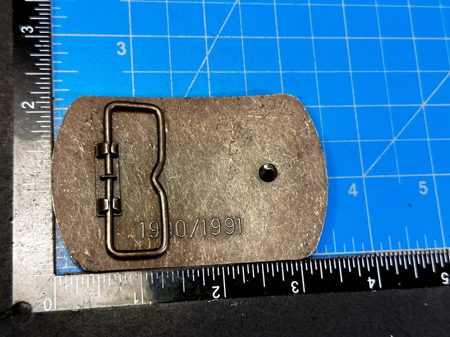 Baker Hughes Mining Tools Mine Drilling Bit Head Advertisement Belt Buckle -1991