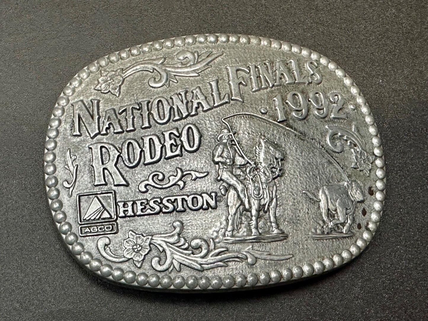 1992 Award Design Medals NFR National Finals Rodeo belt buckle