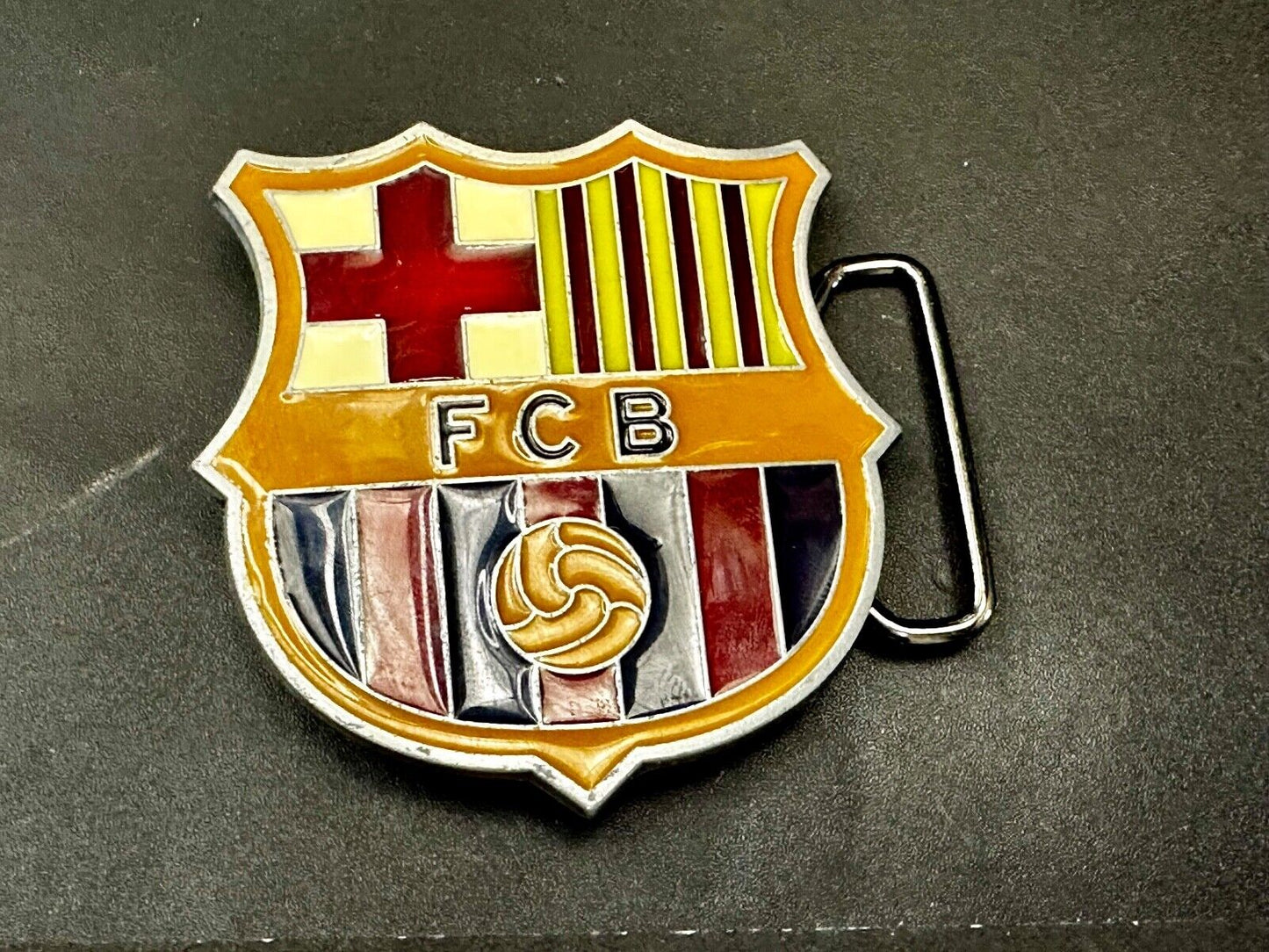 Barcelona F.C. Purple Barcelona FCB Club Emblem Commemorative Belt Buckle