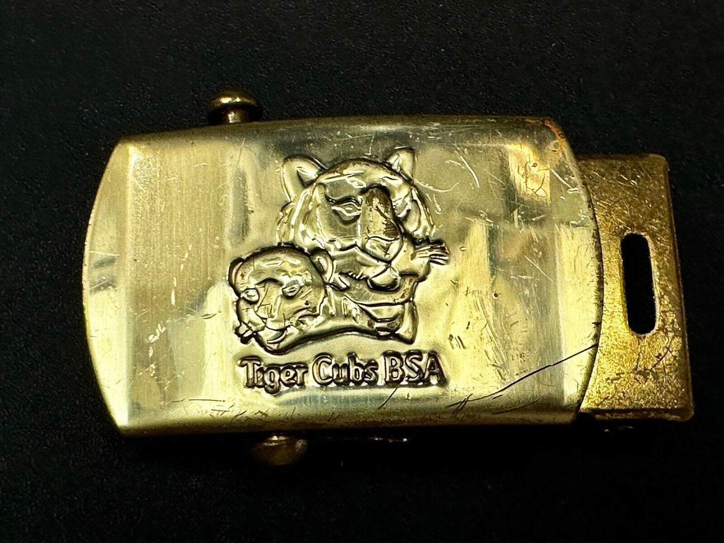 Tiger Cub Scout Replacement Solid Brass USA made Uniform Belt Buckle