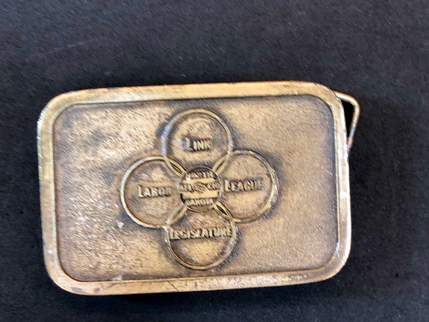 Vintage AFL-CIO North Dakota - Labor League Legislature belt buckle