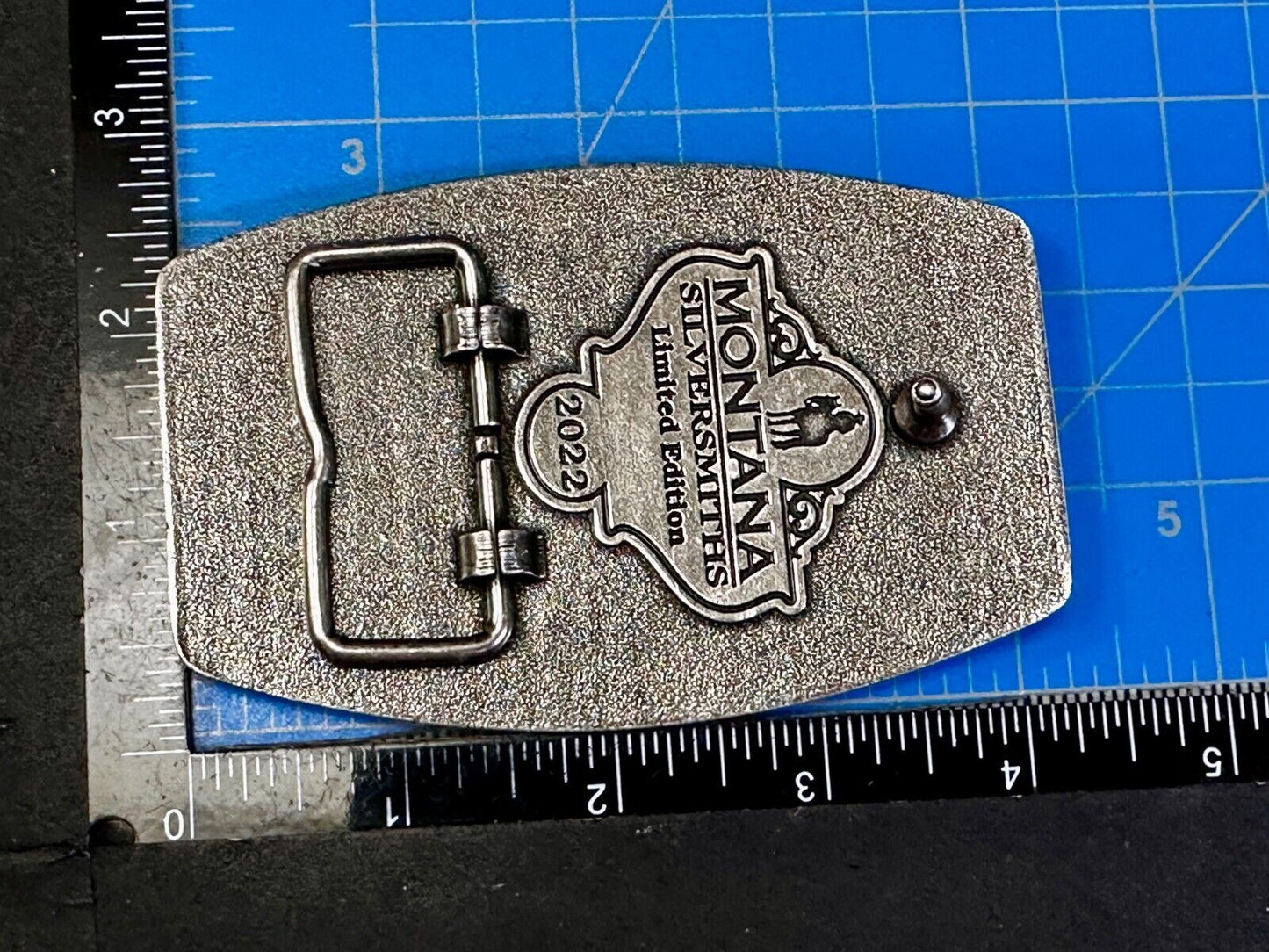 2022 Pendleton Whiskey Let'er Buck Rodeo Cowboy Montana Silversmiths Belt Buckle