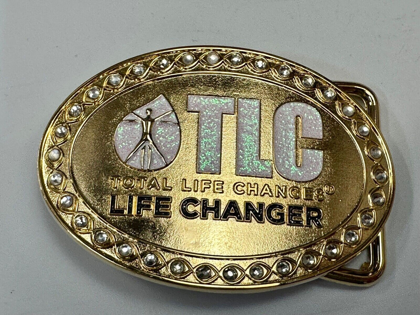 TLC Total Life Changes - Life Changer Fitness Diet Nutrition belt buckle