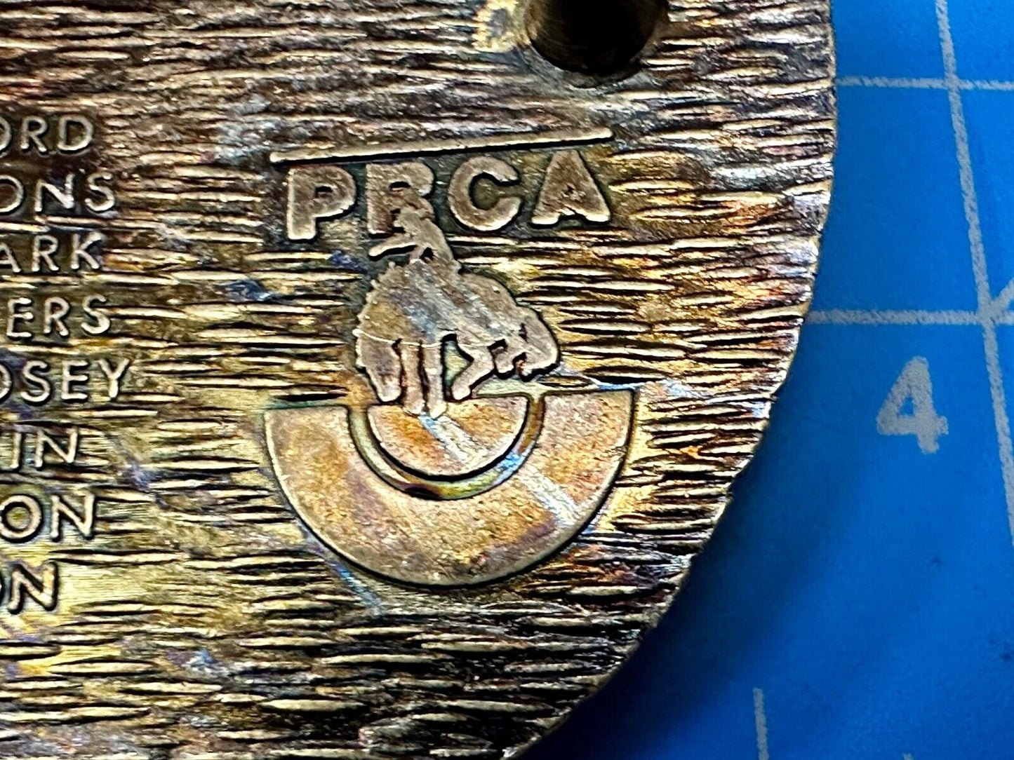 1985 Hesston Outfit Tournament Rodeo Collectors PRCA First edition Belt Buckle