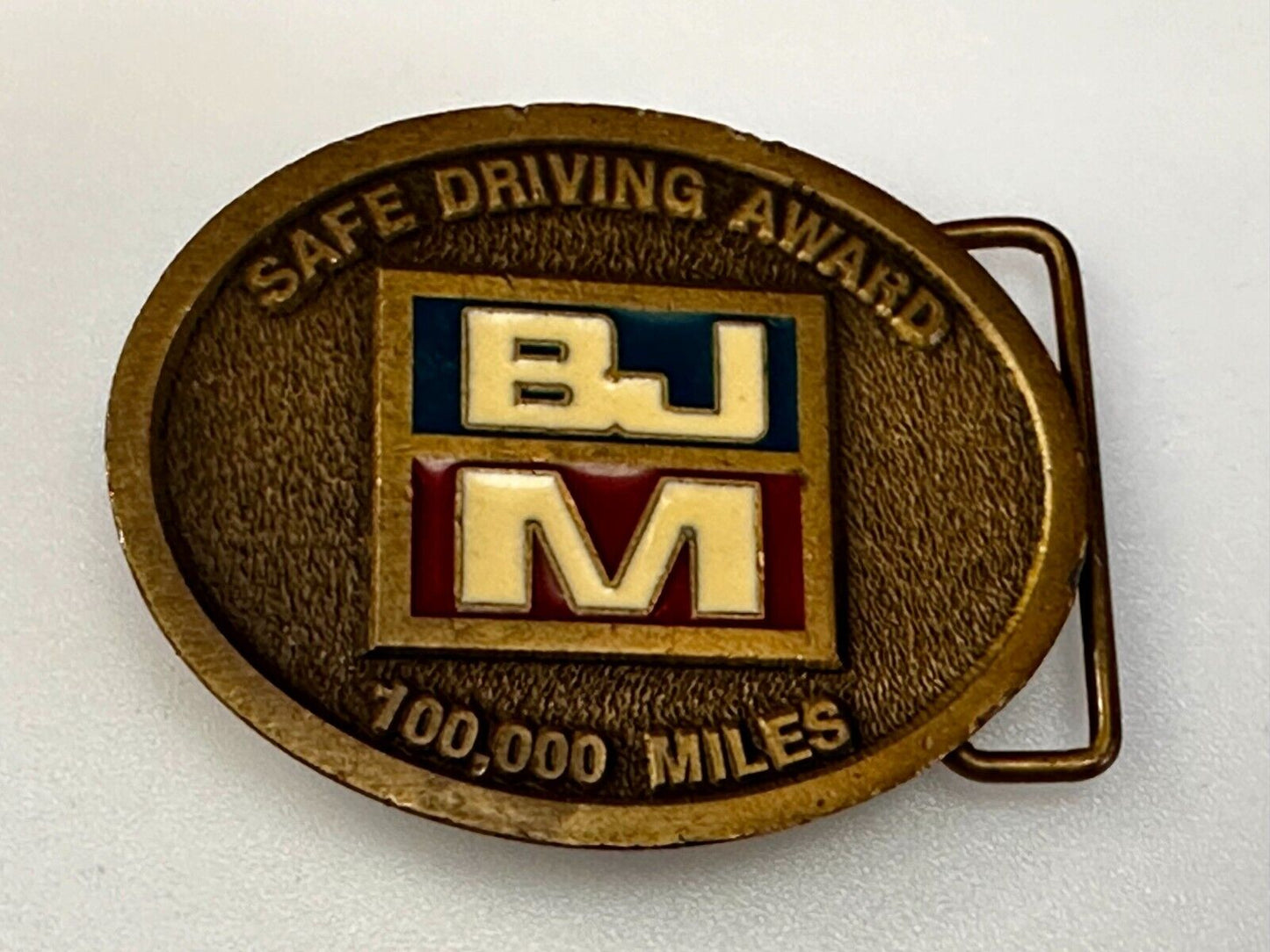 BJM 100,000 Miles Safe Driving Award Belt Buckle by CD Hit Made in Usa