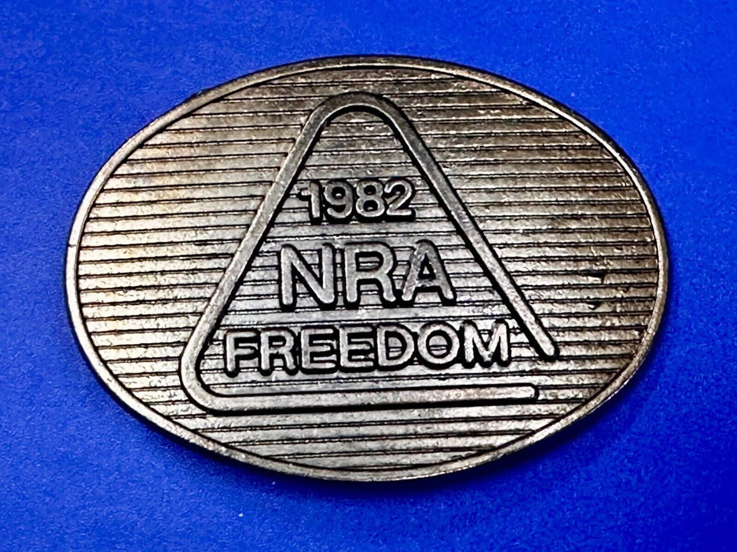 1982 NRA Freedom National Rifle Association Vintage Belt Buckle