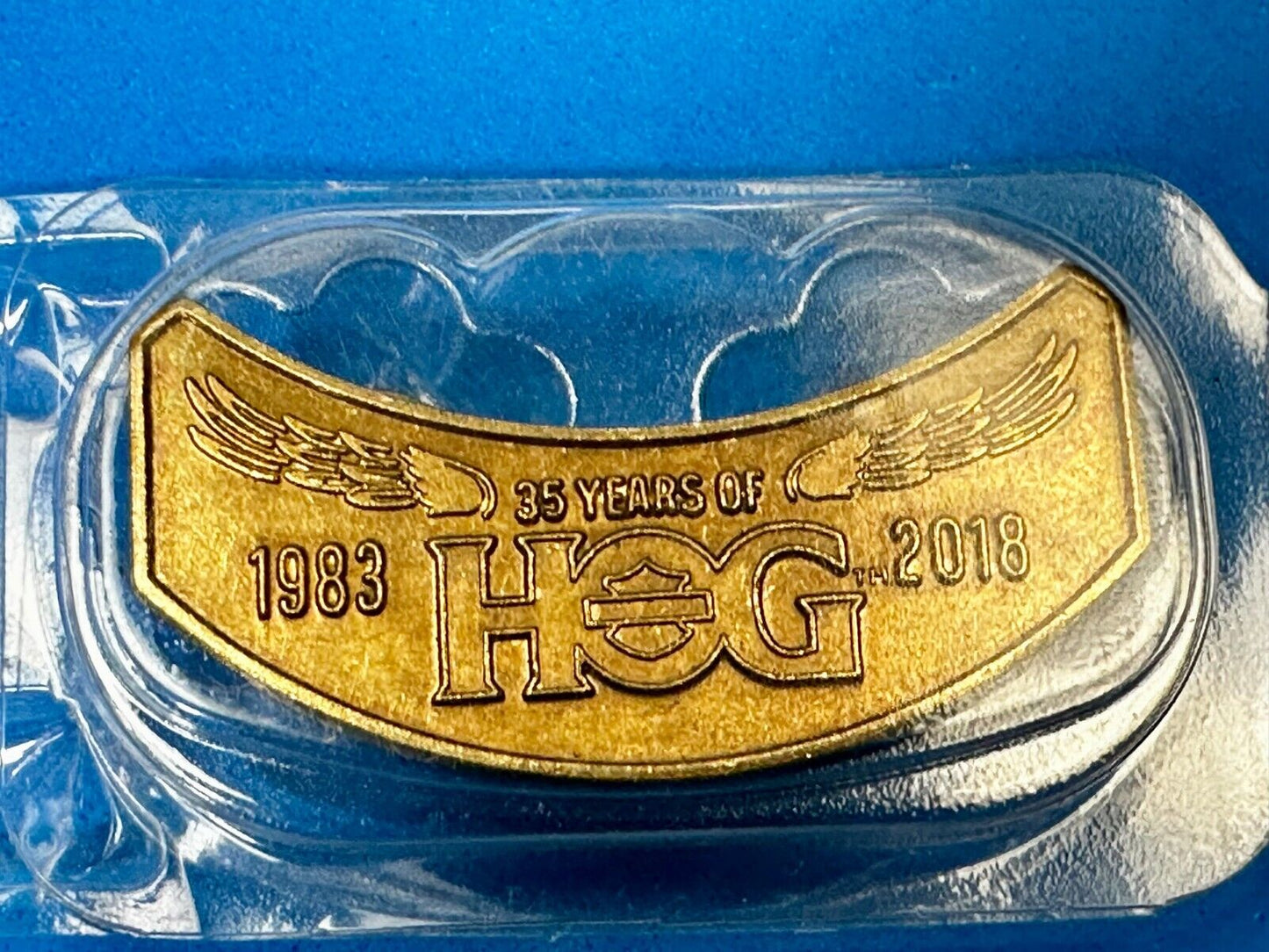 2018 35 years of Harley Davidson Owners Group HOG NOS Pin for Jacket or Vest