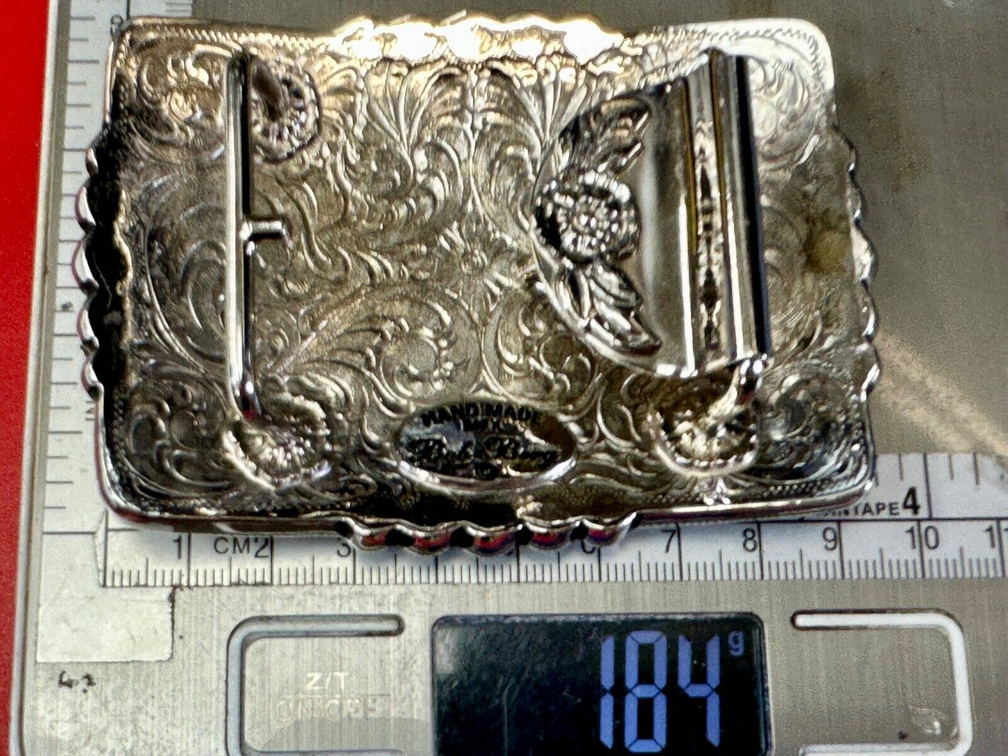 2004 Classic Select horsemanship CQHA Trophy belt buckle by Bob Berg
