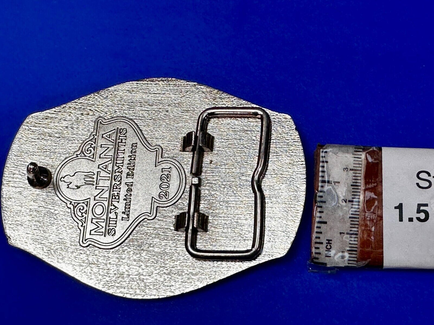 2021 Pendleton Whiskey Let'er Buck Rodeo Cowboy Montana Silversmiths Belt Buckle