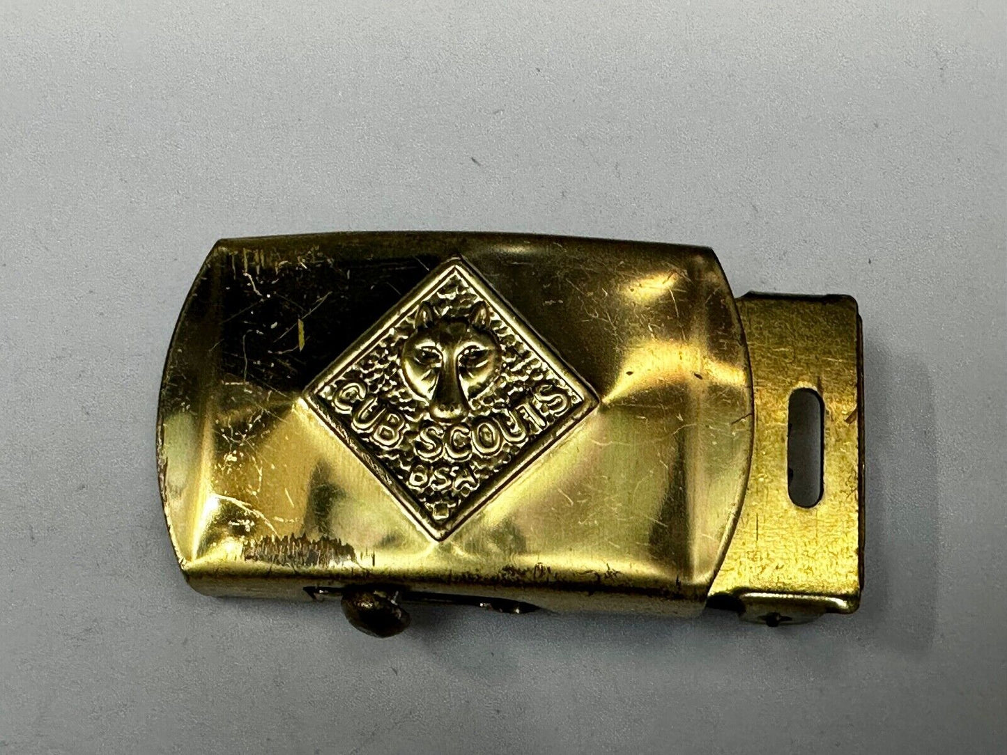 Vintage Cub Scouts Vintage Wolf BSA Solid Brass Replacement Uniform Belt Buckle