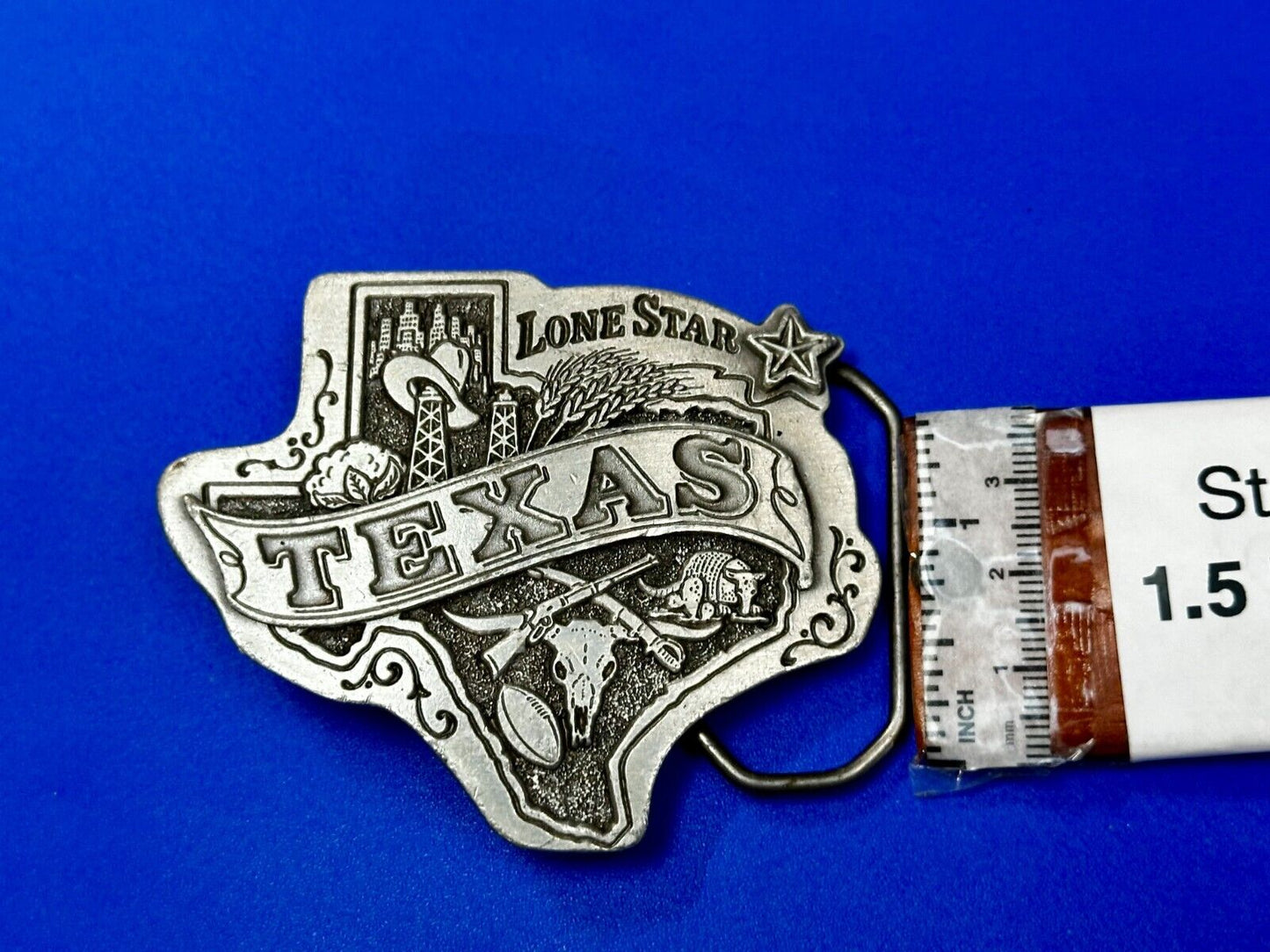 Texas Lone Star State Oil Guns Longhorn by The Great American Belt Buckle Co