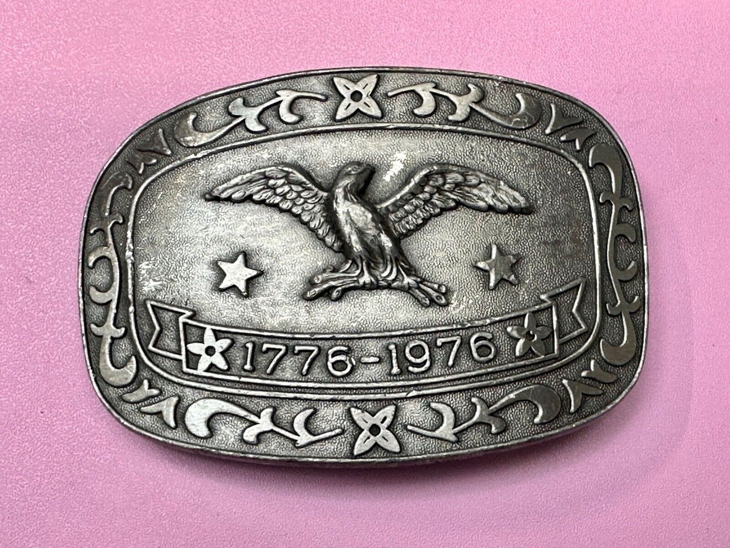 Bicentennial Eagle Patriotic USA America 70's Vintage belt buckle by Celebrity