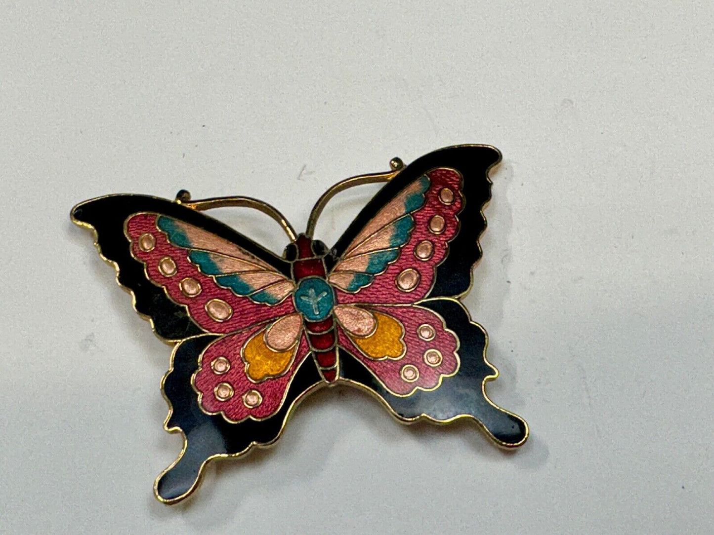 Beautiful India Inspired colorful butterfly shaped belt slide scarf clip