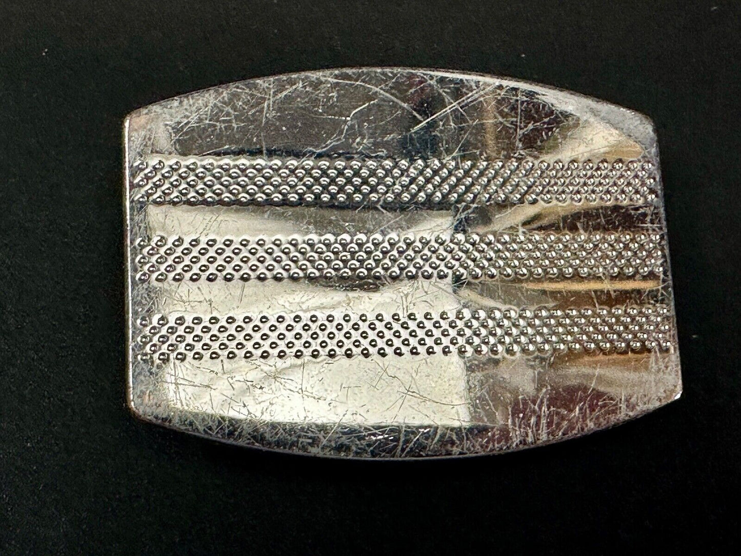 Vintage Adidas Lethal Silver Belt Buckle