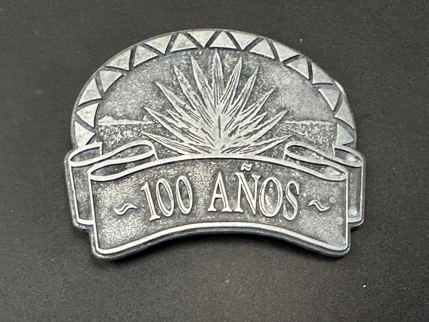 Tequila 100 Anos Tequila Brand Advertising Promo Vintage belt buckle