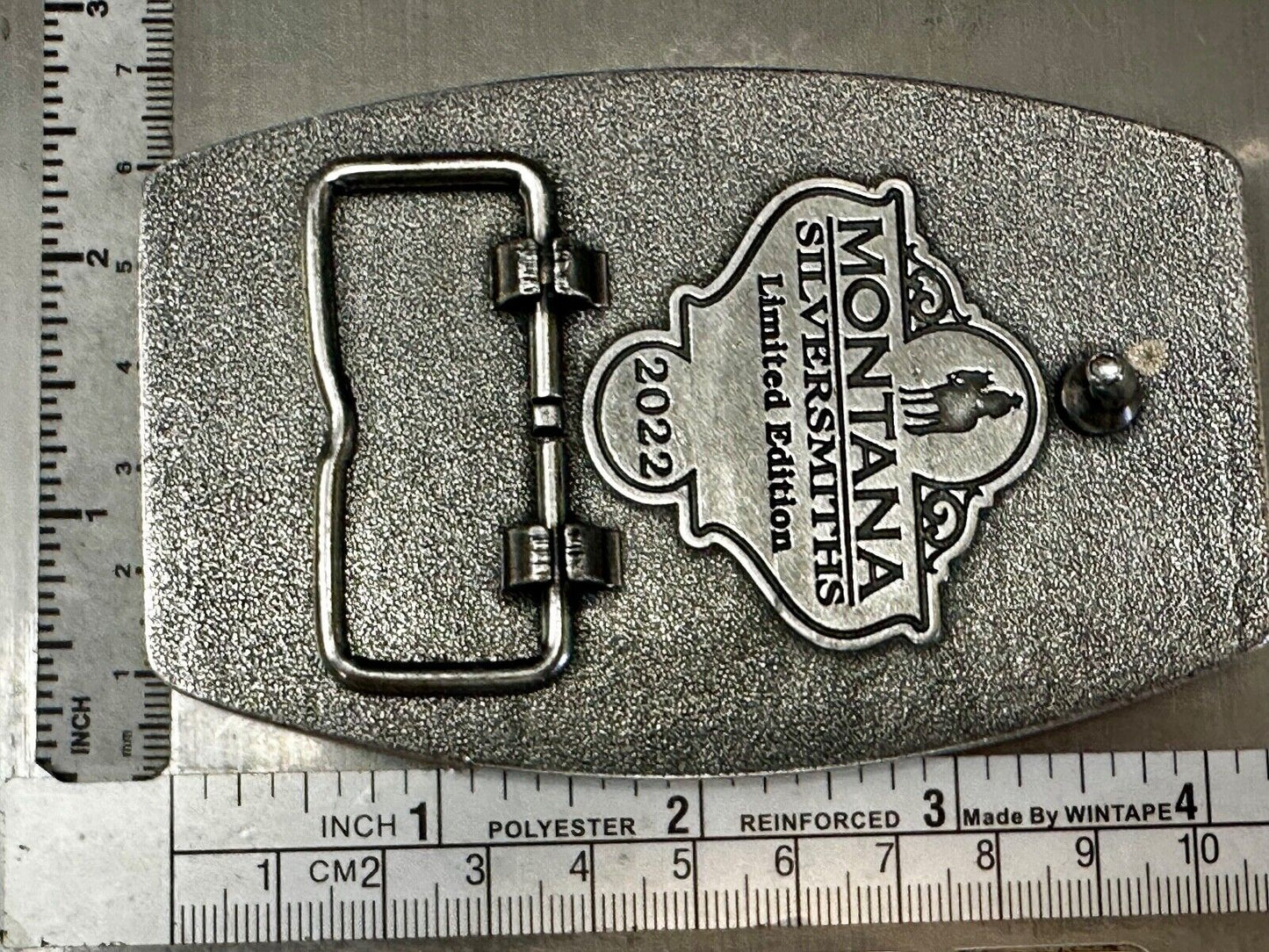 2022 Pendleton Whisky Let'er Buck Montana Silversmith Rodeo Cowboys Belt Buckle