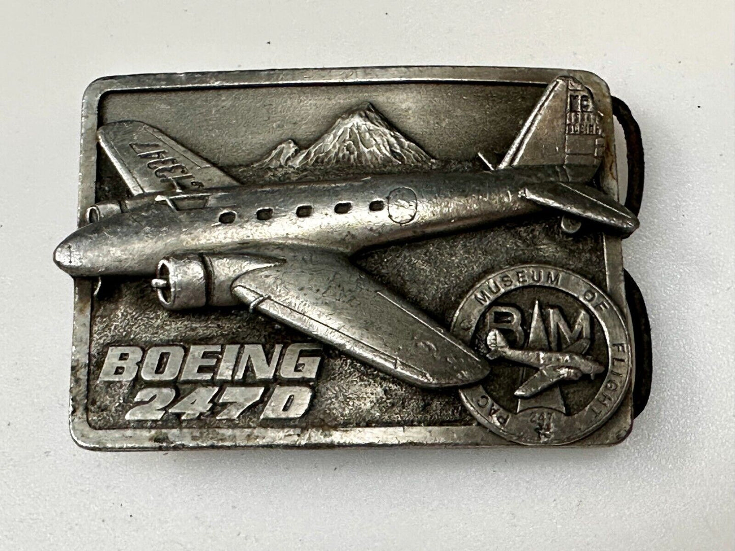 The Boeing 247D High Speed Aircraft Vintage 1986 Belt Buckle by Siskiyou