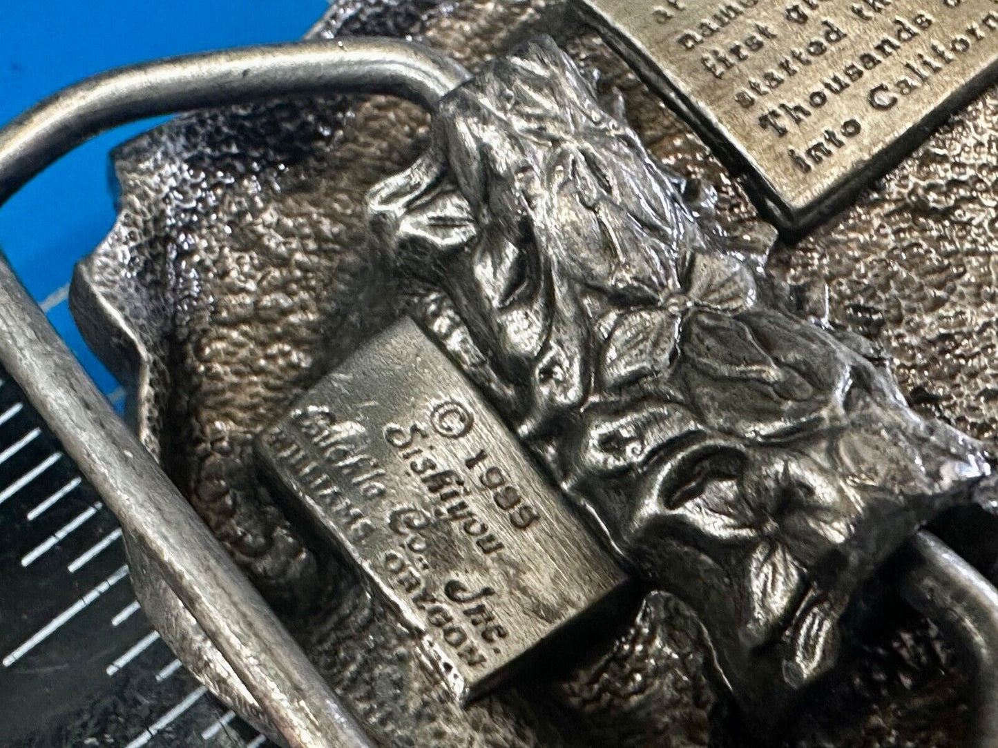 Ames Tools The Gold Rush of 1849 Commemorative Limited Siskiyou 90's Belt Buckle