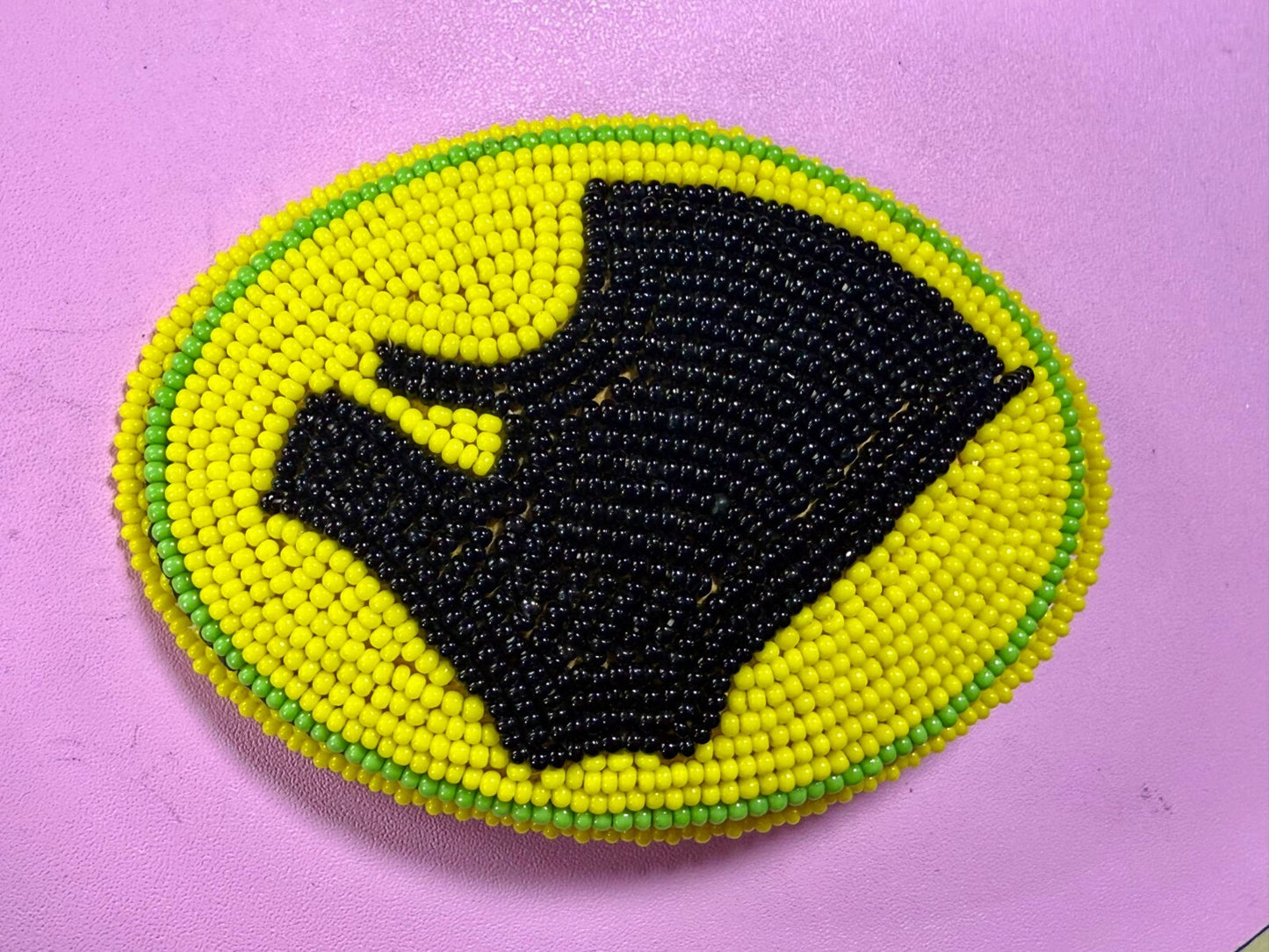 Bead Native American Indian Artisan Made Vintage Belt Buckle