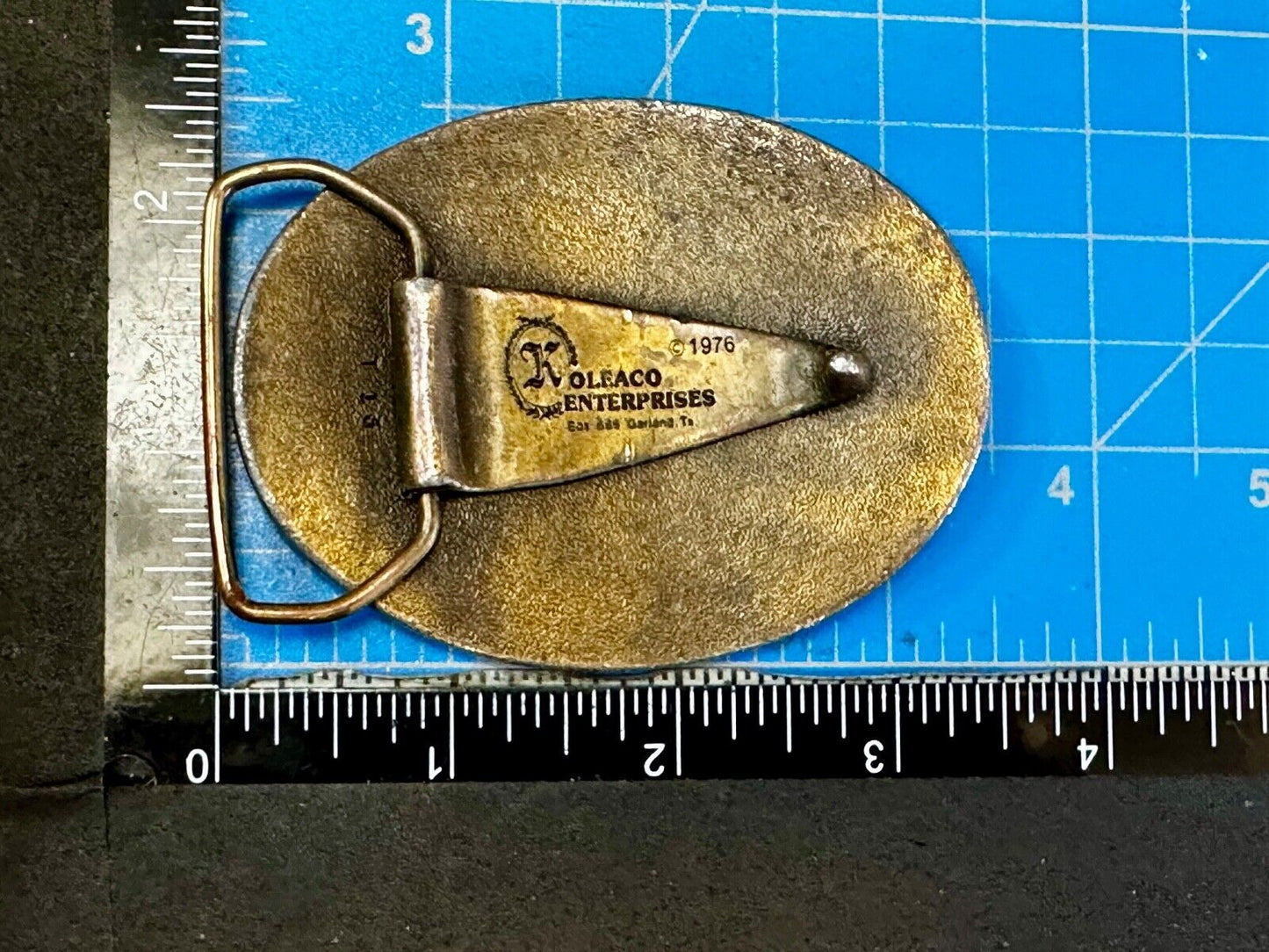 Texas is for Lovers EARLY Vintage 1976 Koleaco Belt Buckle